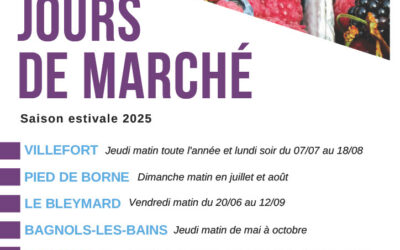 Affiche marchés 2025